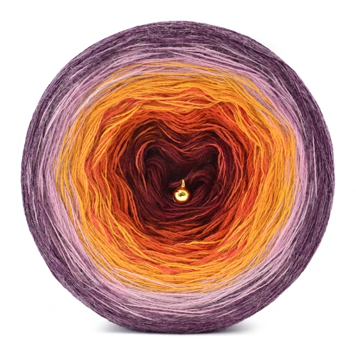 KOKONEK Merino 795 Gift maker - Blady fiolet melanż/brudny róż/kurkuma/rudy/bordo