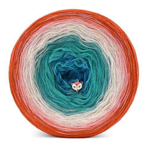 KOKONEK Merino 796 Old Boy - Rudy/morela/lniany/szmaragd/petrol