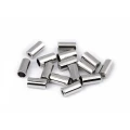 Końcówka do sznurka metalowa / Ø3,5 mm / 8 x 15 mm / nikiel / Ø3,5 mm / 4 szt.
