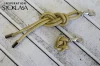 Końcówka do sznurka metalowa / Ø3,5 mm / 8 x 15 mm / nikiel / Ø3,5 mm / 4 szt.