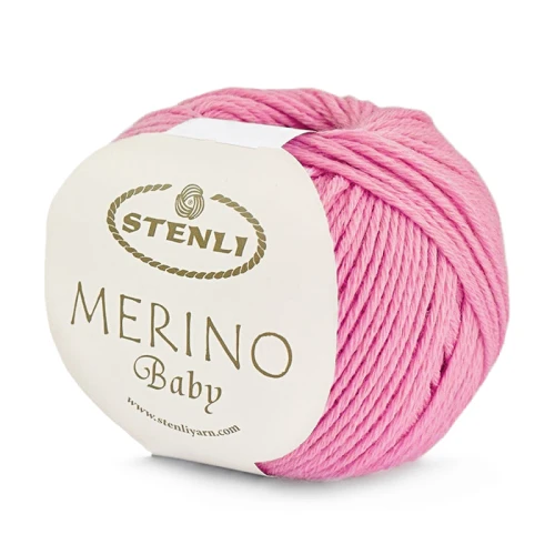 Włóczka Stenli Merino Baby 316 / malinowy róż