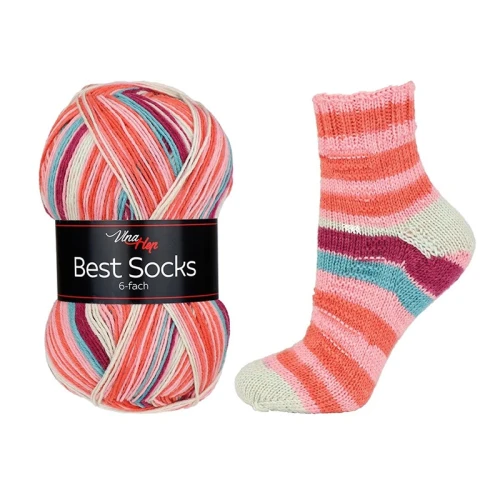 Włóczka skarpetkowa Vlna-Hep Socks Best 6-fach / 7362