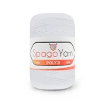 Sznurek Spagoyarn Macrame Poly3 1.5mm 05 / biel