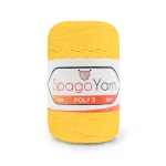 Sznurek Spagoyarn Macrame Poly3 1.5mm 55 / żółty