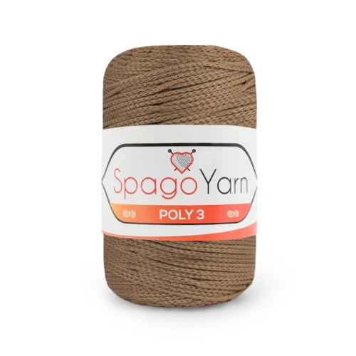 Sznurek Spagoyarn Macrame Poly3 1,5mm 39 / ciemny beż