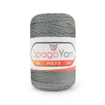 Sznurek Spagoyarn Macrame Poly3 1.5mm 64 / stalowy