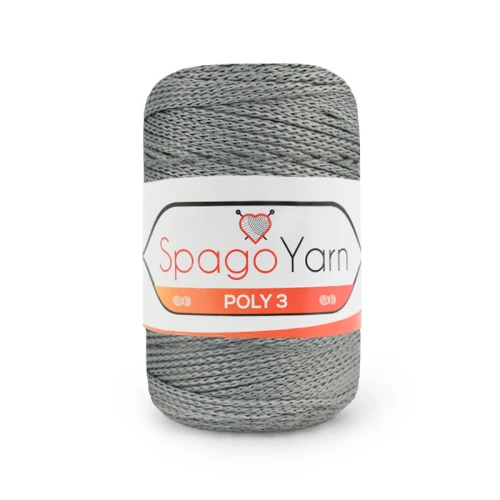 Sznurek Spagoyarn Macrame Poly3 1,5mm 64 / stalowy