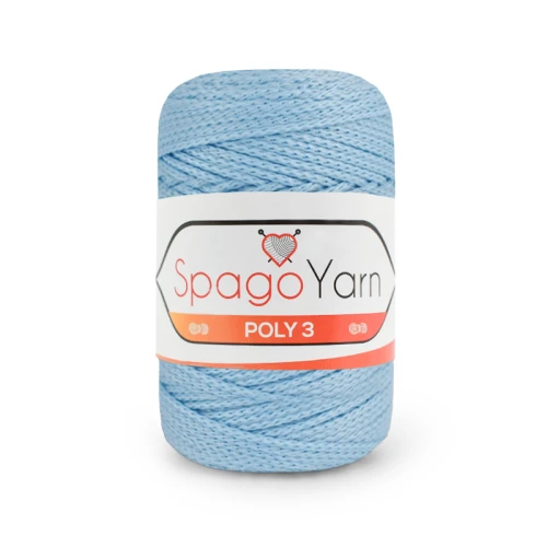 Sznurek Spagoyarn Macrame Poly3 1,5mm 220 / błękit