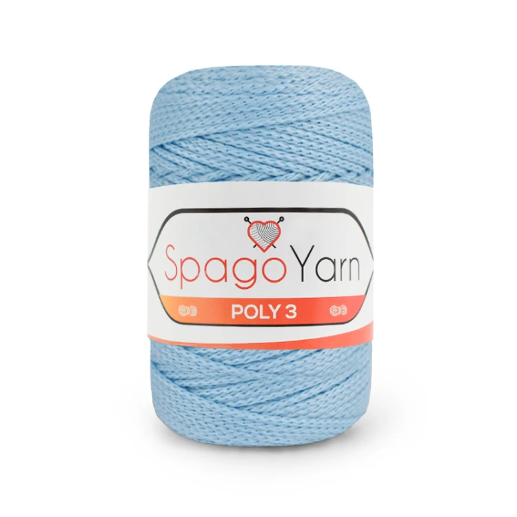 Sznurek Spagoyarn Macrame Poly3 1,5mm 220 / błękit