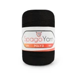 Sznurek Spagoyarn Macrame Poly3 1.5mm 270 / czerń