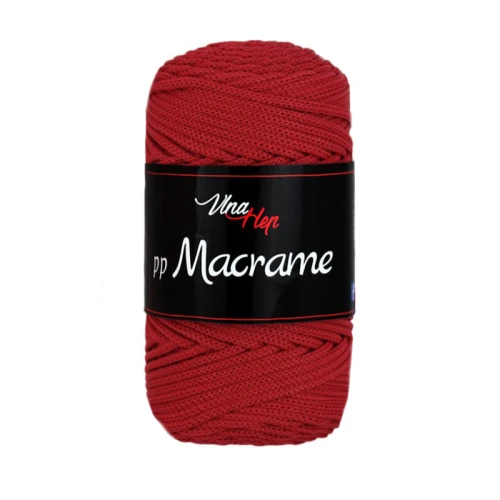Sznurek poliestrowy Vlna-Hep PP Macrame 2,5mm 4020 / ciemna czerwień