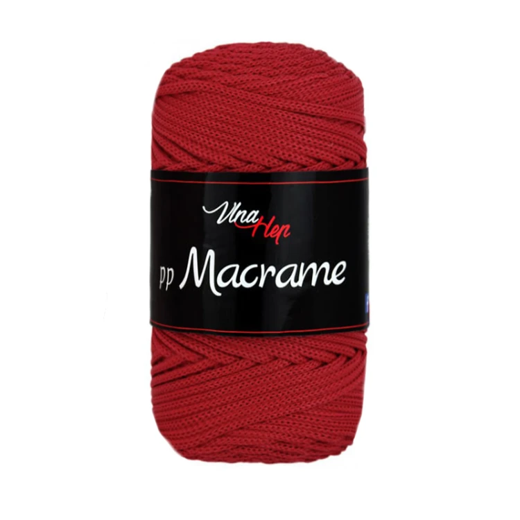 Sznurek poliestrowy Vlna-Hep PP Macrame 2,5mm 4020 / ciemna czerwień