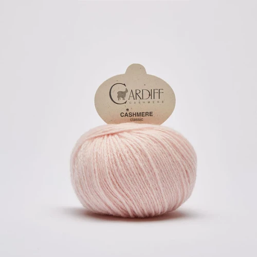 Włóczka Cardiff Cashmere Classic 548 / cammeo / pastelowy róż
