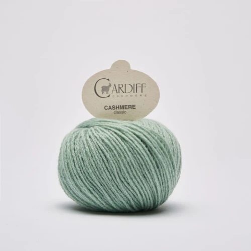 Włóczka Cardiff Cashmere Classic 591 / runner / ciemna mięta