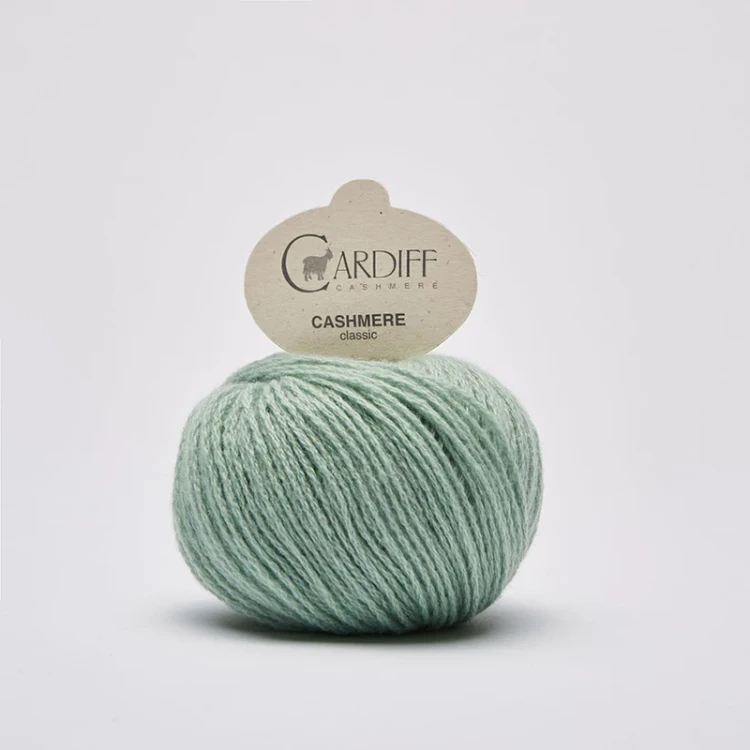 Włóczka Cardiff Cashmere Classic 591 / runner / ciemna mięta