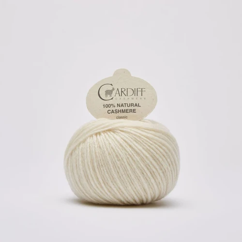 Włóczka Cardiff Cashmere Classic 599 / panna / krem