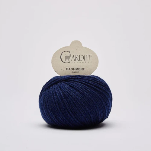 Włóczka Cardiff Cashmere Classic 638 / indaco / głęboki granat