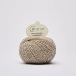 Włóczka Cardiff Cashmere Classic 670 / pois / beż z bielą