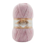 Włóczka Alize Angora Gold 664 / brudny róż melanż