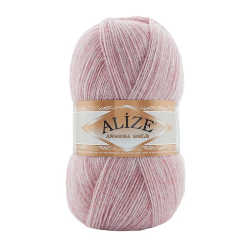 Włóczka Alize Angora Gold 664 / brudny róż melanż