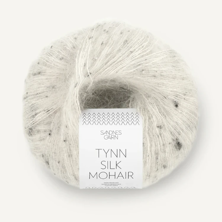 Włóczka Sandnes Garn Tynn Silk Mohair 1199 / sól i pieprz tweed