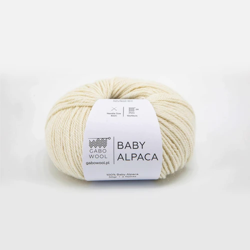 Włóczka Gabo Wool Baby Alpaca 0100 / natura