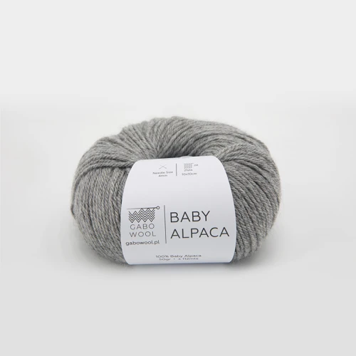 Włóczka Gabo Wool Baby Alpaca 0401 / jasny szary