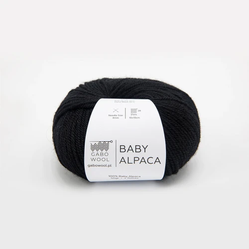 Włóczka Gabo Wool Baby Alpaca 0500 / czerń