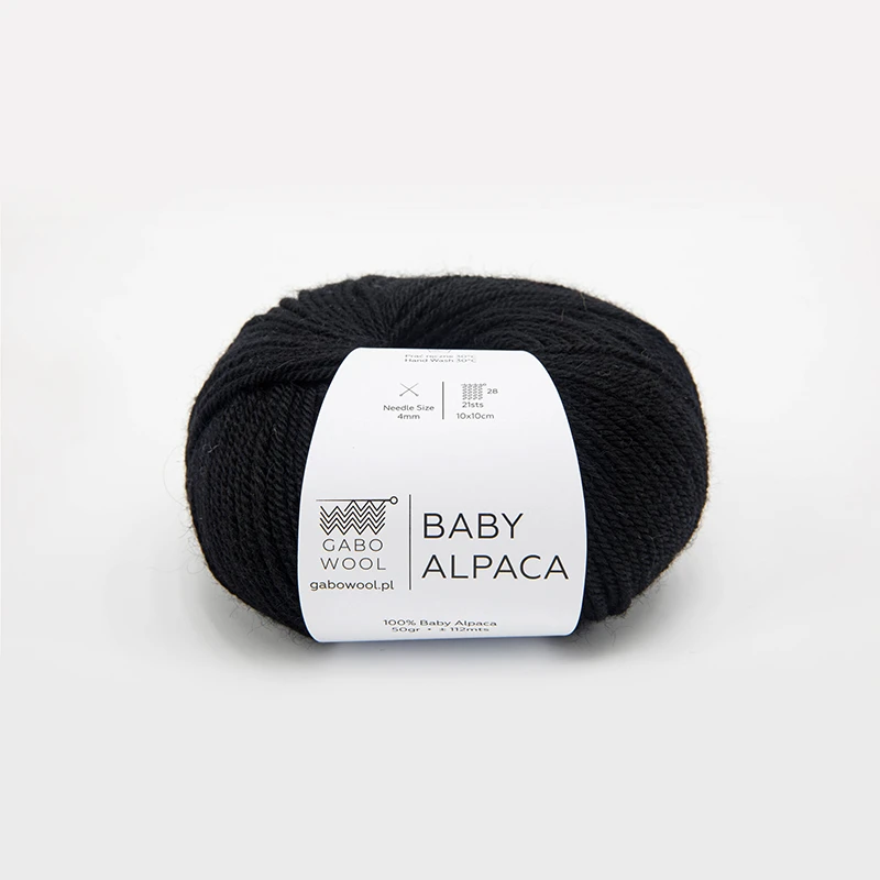 Włóczka Gabo Wool Baby Alpaca 0500 / czerń