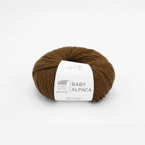 Włóczka Gabo Wool Baby Alpaca 1121 / kasztanowy brąz