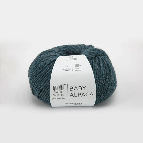 Włóczka Gabo Wool Baby Alpaca M1979 / morska zieleń