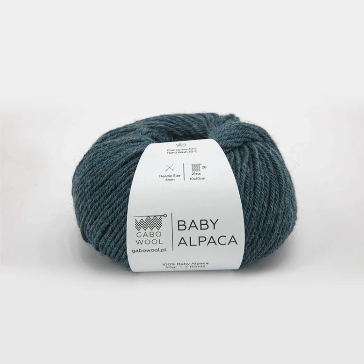 Włóczka Gabo Wool Baby Alpaca M1979 / morska zieleń