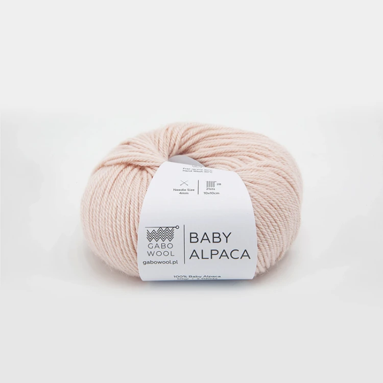 Włóczka Gabo Wool Baby Alpaca RJ9054 / pudrowy