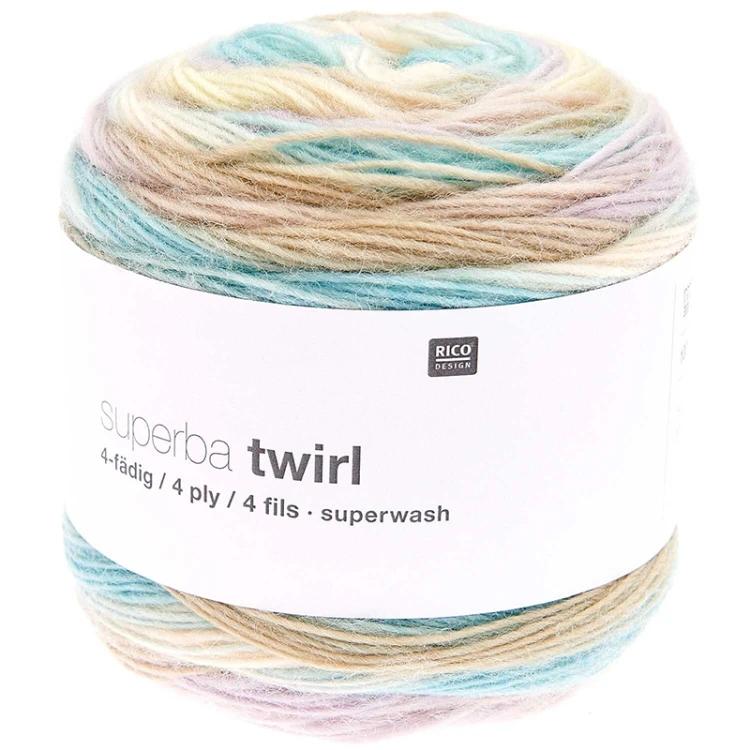 Włóczka skarpetkowa Rico Design Superba Twirl 4ply 006