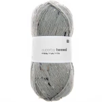 Włóczka skarpetkowa Rico Design Superba Tweed 4ply 002 / szary