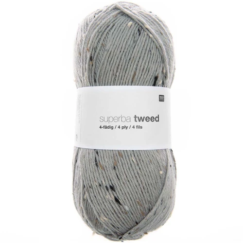 Włóczka skarpetkowa Rico Design Superba Tweed 4ply 002 / szary