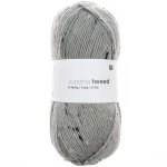 Włóczka skarpetkowa Rico Design Superba Tweed 6ply 002 / szary