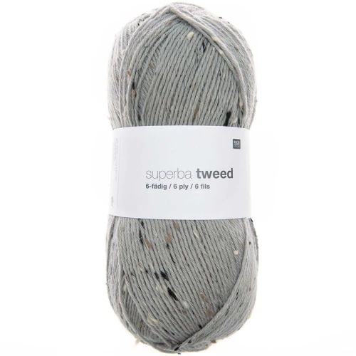 Włóczka skarpetkowa Rico Design Superba Tweed 6ply 002 / szary