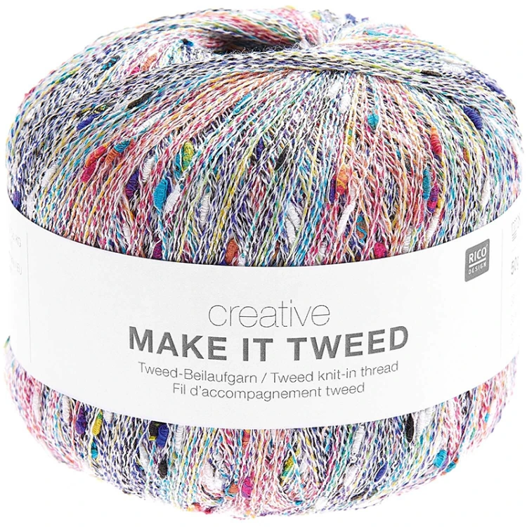 Nić / Włóczka fantazyjna Rico Design Creative Make It Tweed 001 / multicolor