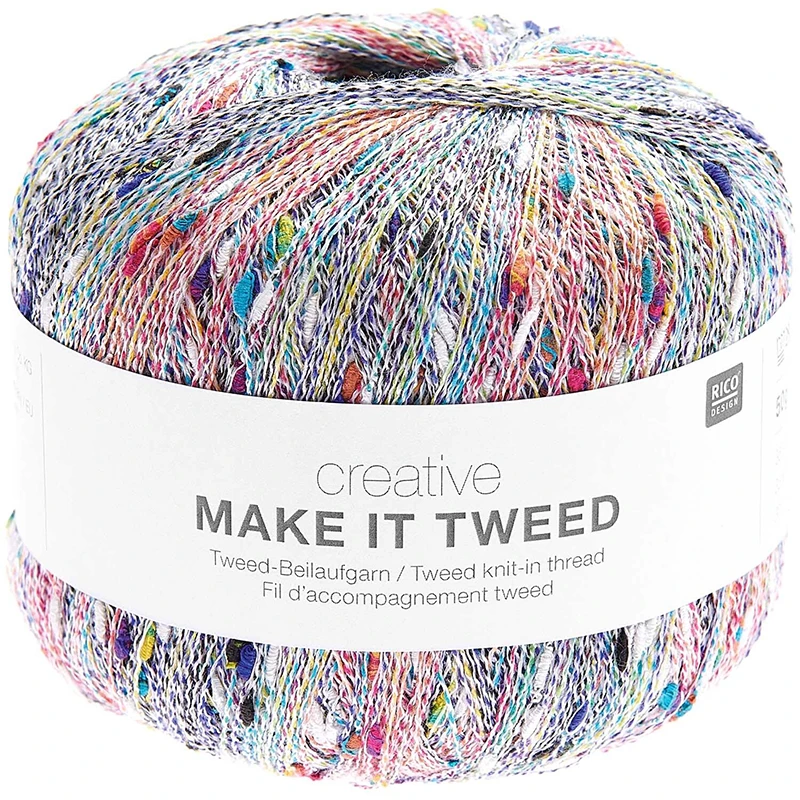 Nić / Włóczka fantazyjna Rico Design Creative Make It Tweed 001 / multicolor
