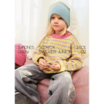 Wzór druty Sandnes Garn  Sedrick Sweater Junior 2401_02  - w języku angielskim