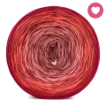 KOKONEK Rare Merino W07 Walentynki - Czerwień/jarzębina/jasna malwa/malwa + bordo