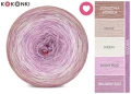 KOKONEK Rare Merino W09 Walentynki - Zgaszona morela/nude/krem/jasny róż/brudny róż + wrzos