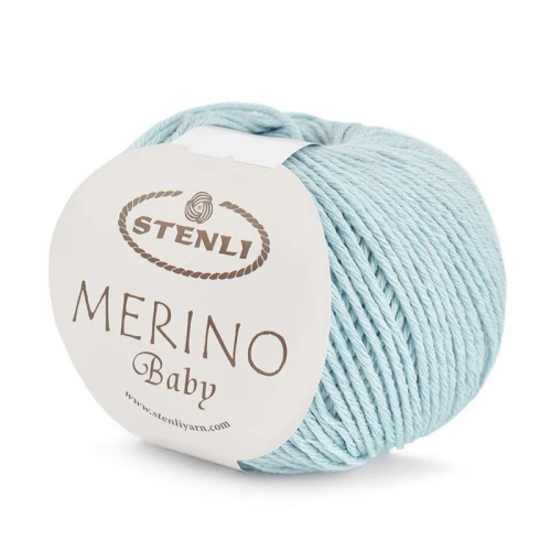 Włóczka Stenli Merino Baby 505 / lodowy błękit