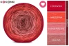 KOKONEK Rare Merino W07 Walentynki - Czerwień/jarzębina/jasna malwa/malwa + bordo