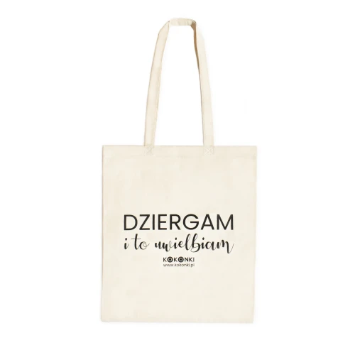 Torba bawełniana KOKONKI "Dziergam i to uwielbiam"