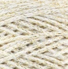 Sznurek Macrame Cotton Shine by KOKONKI 2mm / rolka 200m / krem + złoty LUREX (wiązany)