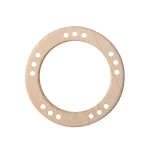 Kółko drewniane Go Handmade z otworami/ 80 mm / naturalne / 1 szt. / 16321