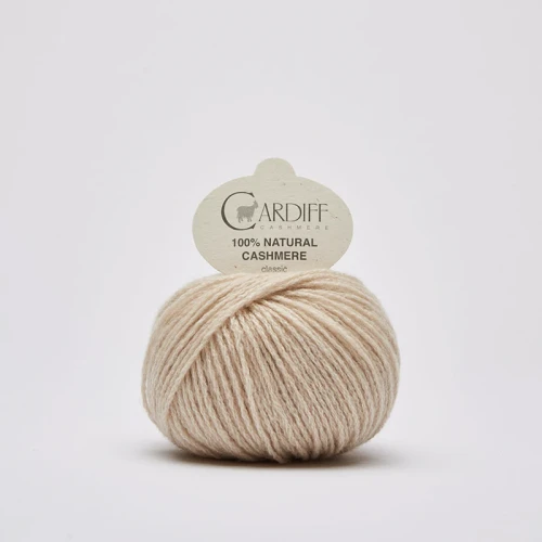 Włóczka Cardiff Cashmere Classic 509 / silver / chałwa