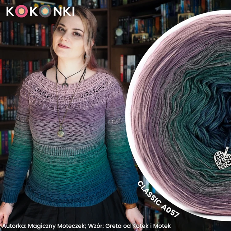 Autorka: Magiczny Moteczek; Wzór: Greta od Kotek i Motek